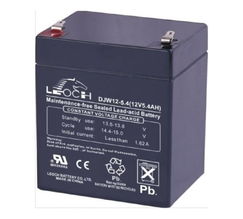 Leoch Батарея DJW12-5.4 F2 (12V 5,4Ah) Leoch Батарея DJW12-5.4 F2 (12V 5,4Ah)