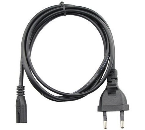 VCOM CE023-CU0.5-1.8M Кабель для аудио-видео техники IEC-320-C7--розетка 220V, 2-pin, 1,8м ,медный  [4895182222731]