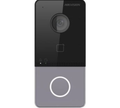 Hikvision DS-KV6103-PE1 (C) 2Мп IP вызывная панель на одного абонента с ИК-подсветкой PoE. 2 Мп HD-камера. Подавление шумов и эффекта эхо. Работает при низком освещении. Функции контроля доступа