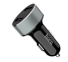 HOCO HC-76605 Z26/ Авто ЗУ + LED дисплей/ 2 USB/ Выход: 10.5W/ Black