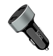 HOCO HC-76605 Z26/ Авто ЗУ + LED дисплей/ 2 USB/ Выход: 10.5W/ Black