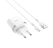 HOCO HC-16286 C12Q/ Сетевое ЗУ + Кабель Micro 1m/ QC 3.0/ 1 USB/ Выход: 5V_9V_12V, 18W/ White