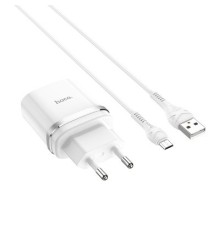 HOCO HC-16286 C12Q/ Сетевое ЗУ + Кабель Micro 1m/ QC 3.0/ 1 USB/ Выход: 5V_9V_12V, 18W/ White