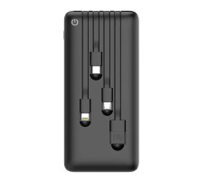 Perfeo Powerbank ABSOLUTE 10000mah In Micro usb,USB /Out USB,Micro usb,Type-C,Lightning, 2.1А/ Black (PF_B4878)