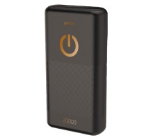 Perfeo Powerbank 20000 mah + Micro usb /In Micro usb /Out USB 1 А, 2.1A/ Black (PF_B4298)