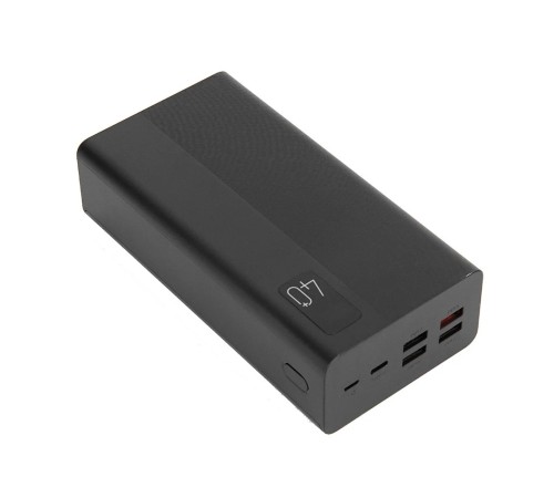 Perfeo Powerbank MOUNTAINS 40000 mAh/LED дисплей/PD + QC 3.0/Type-C/4 USB/Выход: 3A, max 22.5W/Black (PF_D0144)
