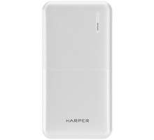 Harper Аккумулятор внешний портативный PB-10011 White (10 000mAh; Тип батареи Li-Pol; Выход 5V/2,1A; LED индикатор)