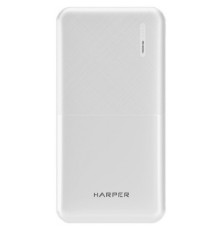 Harper Аккумулятор внешний портативный PB-10011 White (10 000mAh; Тип батареи Li-Pol; Выход 5V/2,1A; LED индикатор)