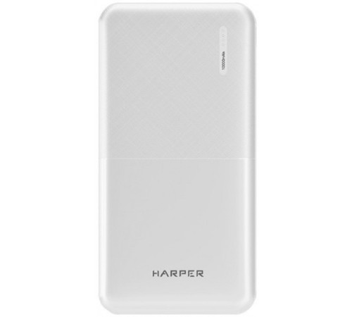 Harper Аккумулятор внешний портативный PB-10011 White (10 000mAh; Тип батареи Li-Pol; Выход 5V/2,1A; LED индикатор)