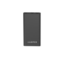Harper Аккумулятор внешний портативный  PB-10031 Black (10 000mAh; Тип батареи Li-Pol; Вход Micro USB/Type-C, 2А; Выход: 5V/1A и 5V/2A; LED индикатор заряда, Корпус: металл)