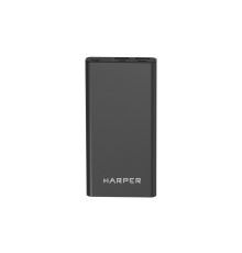 Harper Аккумулятор внешний портативный  PB-10031 Black (10 000mAh; Тип батареи Li-Pol; Вход Micro USB/Type-C, 2А; Выход: 5V/1A и 5V/2A; LED индикатор заряда, Корпус: металл)