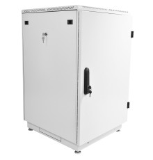 Шкаф коммутационный ЦМО ШТК-М-22.6.10-3ААА 22U 600x1020мм пер.дв.металл задн.дв.стал.лист 2 бок.пан. направл.под закл.гайки 330кг серый