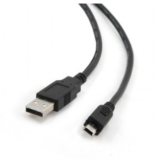 Bion Кабель интерфейсный USB 2.0 AM/miniBM, позолоченные контакты, ферритовые кольца, 1.8м, черный [BXP-CCP-USB2-AM5P-018]