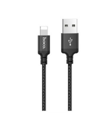 HOCO HC-62820 X14/ USB кабель Lightning/ 1m/ 2A/ Нейлон/ Black
