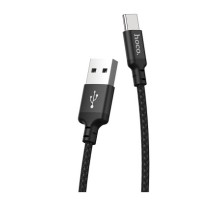 HOCO HC-62929 X14/ USB кабель Type-C/ 2m/ 1.7A/ Нейлон/ Black