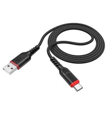 HOCO HC-44920 X59/ USB кабель Type-C/ 1m/ 2.4A/ Нейлон/ Black