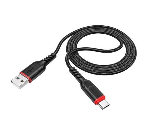 HOCO HC-44920 X59/ USB кабель Type-C/ 1m/ 2.4A/ Нейлон/ Black