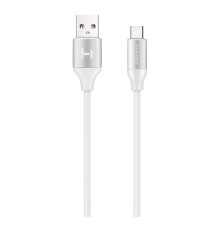 Harper USB - USB type-C, SCH-732 white(Силиконовый Кабель для зарядки и синхронизации, 2м, Металлический штекер на концах. Способны заряжать устройства до 2х ампер)