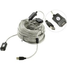 Aopen Кабель-адаптер USB2.0-repeater, удлинительный активный <Am-->Af> 25м (ACU823-25M) [6938510851352]