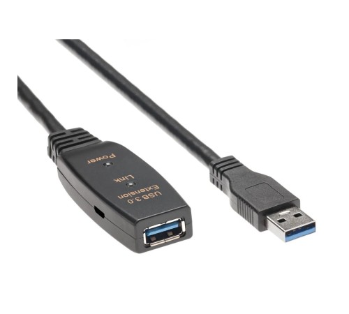 AOpen ACU827A-15M Кабель-адаптер USB3.0-repeater, удлинительный активный <Am-->Af> 15м iOpen (Aopen/Qust)<ACU827A-15M> [4895182217355]