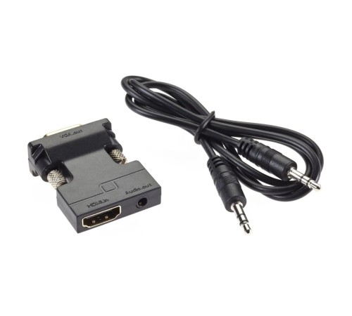 Aopen CA336A Переходник HDMI(F) --> VGA(M)+audio,1080*60Hz, VCOM <CA336A> [4895182225145]