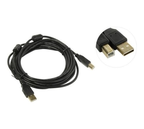 5bites UC5010-050A Проф. кабель EXPRESS USB2.0 / AM-BM / FERRITES / 5M / BLACK