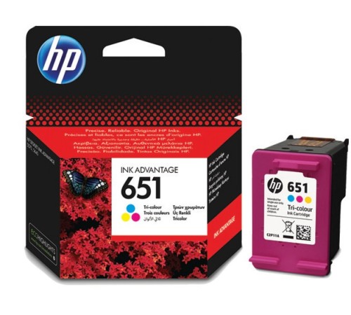 Картридж струйный HP 651 C2P11AE многоцветный (300стр.) для HP DJ IA