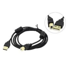 Exegate EX138947RUS Кабель USB 2.0 A-->B 3м Exegate 2 фильтра, позолоченные контакты