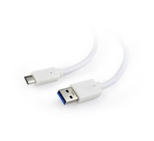 Cablexpert Кабель USB3.0 AM/USB Type-C, 1м, белый, пакет (CCP-USB3-AMCM-1M-W)