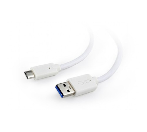 Cablexpert Кабель USB3.0 AM/USB Type-C, 1м, белый, пакет (CCP-USB3-AMCM-1M-W) Cablexpert Кабель USB3.0 AM/USB Type-C, 1м, белый, пакет (CCP-USB3-AMCM-1M-W)