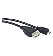 Gembird/Cablexpert A-OTG-AFBM-001 AF/MicroBM, Кабель USB 2.0 OTG  , 0.15м, пакет