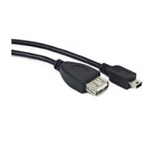 Gembird/Cablexpert  A-OTG-AFBM-002 AF/Mini-BM,  Кабель USB 2.0 OTG , 0.15м, пакет