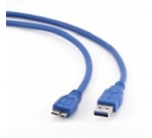 Gembird/Cablexpert CCP-mUSB3-AMBM-1 Кабель USB 3.0 Pro , AM/microBM 9P, 30см, экран, синий, пакет