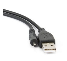 Gembird/Cablexpert CC-USB-AMP25-0.7M Кабель USB 2.0 Pro  , AM/DC 2,5мм 5V 2A (для планшетов Android), 0.7м, экран, черный, пакет