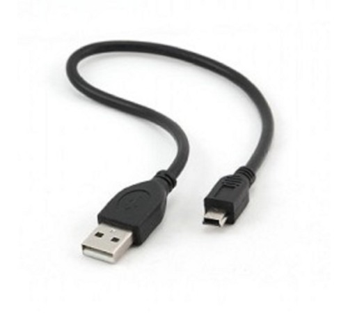 Gembird CCP-USB2-AM5P-1 USB 2.0 кабель PRO для соед. 0,3м AM/miniBM позол.конт., черный Gembird CCP-USB2-AM5P-1 USB 2.0 кабель PRO для соед. 0,3м AM/miniBM позол.конт., черный