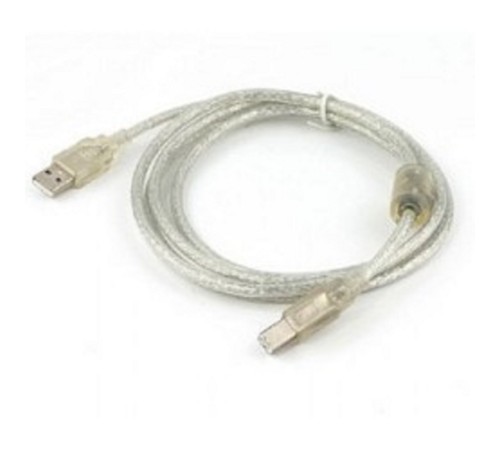 Cablexpert Кабель USB 2.0 Pro, AM/BM, 2м, экран, 2 феррит.кольца, прозрачный (CCF-USB2-AMBM-TR-2M) Cablexpert Кабель USB 2.0 Pro, AM/BM, 2м, экран, 2 феррит.кольца, прозрачный (CCF-USB2-AMBM-TR-2M)