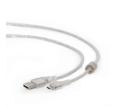 Cablexpert Кабель USB 2.0 Pro, AM/microBM, 1,8м, экран, феррит.кольцо, прозрачны (CCP-mUSB2-AMBM-6-TR) Cablexpert Кабель USB 2.0 Pro, AM/microBM, 1,8м, экран, феррит.кольцо, прозрачны (CCP-mUSB2-AMBM-6-TR)