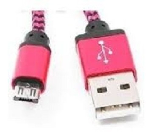 Gembird Кабель USB 2.0 Cablexpert CC-mUSB2pe1m, AM/microBM 5P, 1м, нейлоновая оплетка, алюминиевые разъемы, фиолетовый, пакет Gembird Кабель USB 2.0 Cablexpert CC-mUSB2pe1m, AM/microBM 5P, 1м, нейлоновая оплетка, алюминиевые разъемы, фиолетовый, пакет