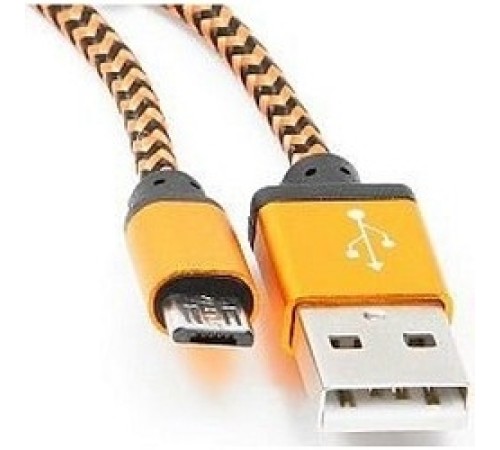 Gembird Кабель USB 2.0 Cablexpert CC-mUSB2oe1m, AM/microBM 5P, 1м, нейлоновая оплетка, алюминиевые разъемы, оранжевый, пакет Gembird Кабель USB 2.0 Cablexpert CC-mUSB2oe1m, AM/microBM 5P, 1м, нейлоновая оплетка, алюминиевые разъемы, оранжевый, пакет