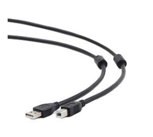 Gembird/Cablexpert CCF2-USB2-AMBM-15 USB 2.0 Pro Кабель , AM/BM, 4.5м, экран,2феррит.кольца, черный, пакет Gembird/Cablexpert CCF2-USB2-AMBM-15 USB 2.0 Pro Кабель , AM/BM, 4.5м, экран,2феррит.кольца, черный, пакет