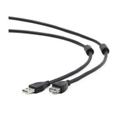 Gembird/Cablexpert CCF2-USB2-AMAF-10 USB 2.0 Pro Кабель, AM/AF, 3м, экран, 2феррит.кольца, черный, пакет Gembird/Cablexpert CCF2-USB2-AMAF-10 USB 2.0 Pro Кабель, AM/AF, 3м, экран, 2феррит.кольца, черный, пакет