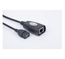 Gembird UAE-30M USB 2.0 кабель удлинительный AM/AF/RJ45Fx2  по витой паре