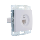 Розетка компьютерная 1-м СП Karina RJ45 механизм бел. LEZARD 707-0288-139