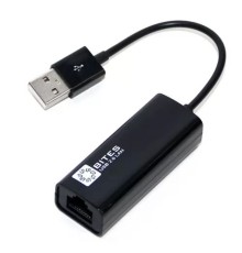 5bites UA2-45-02BK Кабель-адаптер  USB2.0 -> RJ45 10/100 Мбит/с, 10см