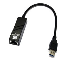5bites UA3-45-01BK Кабель-адаптер  USB3.0 -> RJ45 10/100/1000 Мбит/с, 10см