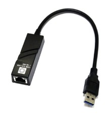 5bites UA3-45-01BK Кабель-адаптер  USB3.0 -> RJ45 10/100/1000 Мбит/с, 10см