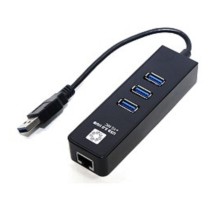 5bites UA3-45-04BK Сетевой адаптер  3*USB3.0 / RJ45 10/100/1000 Мбит/с