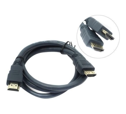 Wize CP-HM-HM-1M  Кабель HDMI,1 м, v.2.0, K-Lock, soft cable, 19M/19M, позол.разъемы, экран, темно-серый, пакет