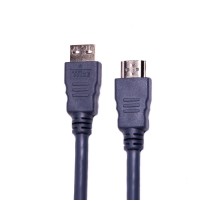 Wize CP-HM-HM-10M  Кабель HDMI, 10 м, v.2.0, K-Lock, soft cable, 19M/19M, позол.разъемы, экран, темно-серый, пакет