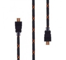 Rombica CB-ZX50B DigitalZX50B, HDMI 2.0b (5K, 3D, HDR), нейлоновая оплетка, чёрно-оранжевый, 5 м
